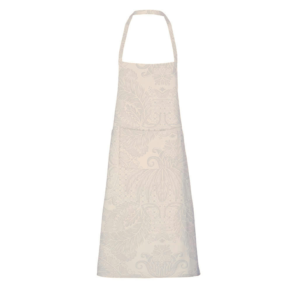 MILLE ISAPHIRE PARCHEMIN - Tablier enduit imperméable pur coton beige 75x85