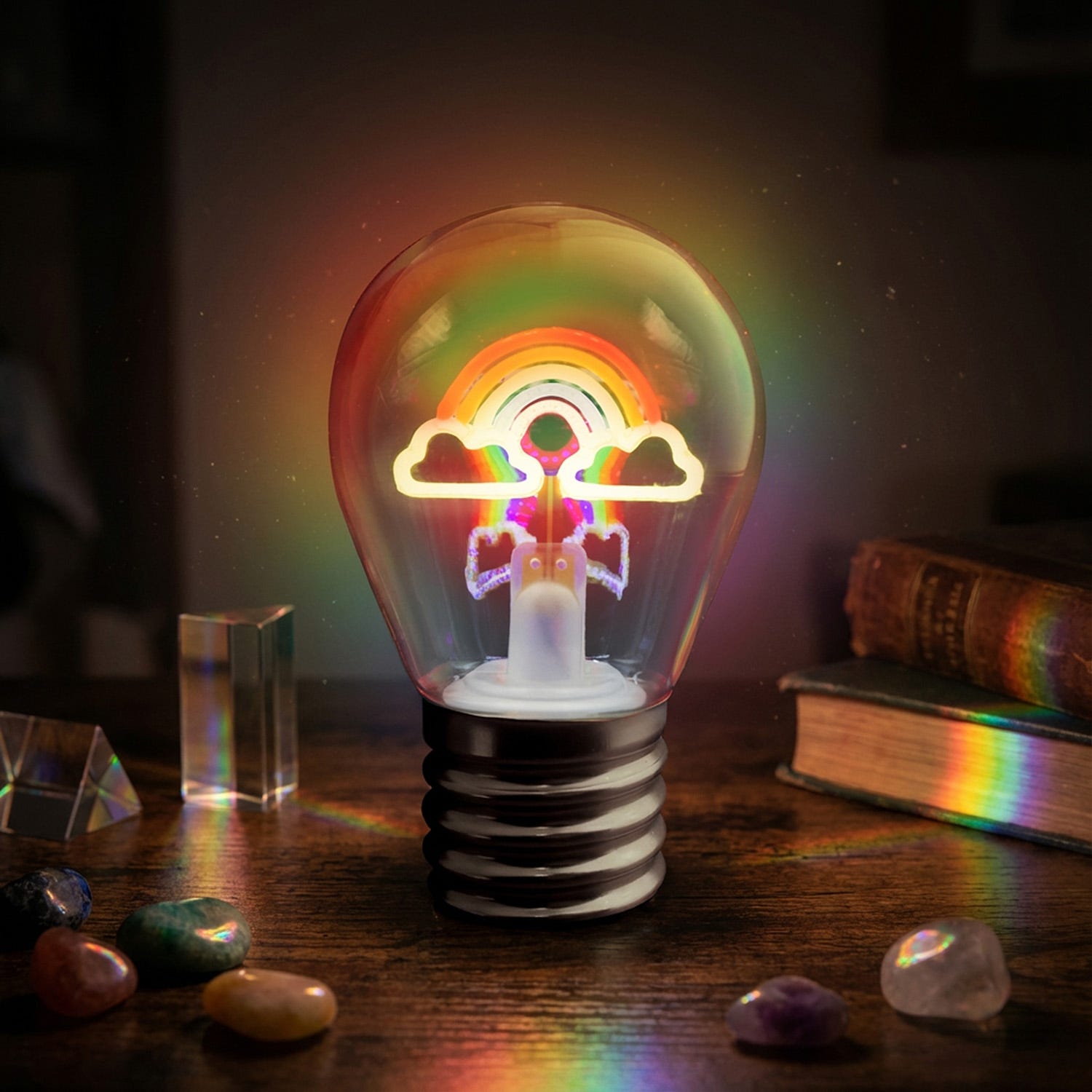 Lampadina decorativa Arcobaleno LED ricaricabile
