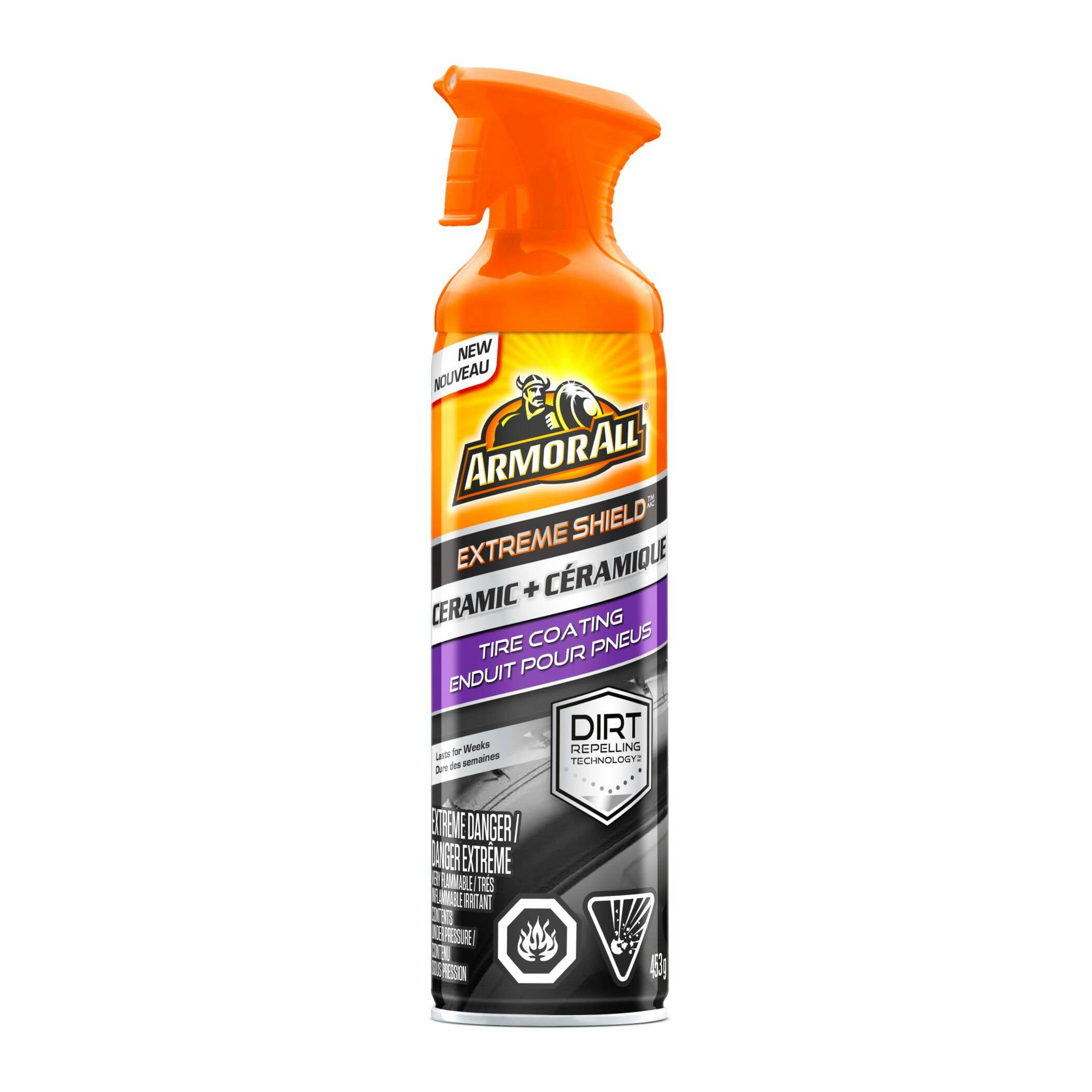 Armor All Extreme Shield Ceramic Car Tire Shine Spray, 454-g