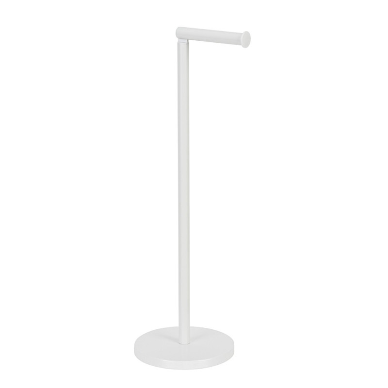 Porte-rouleau papier toilette sur pied blanc mat WENKO