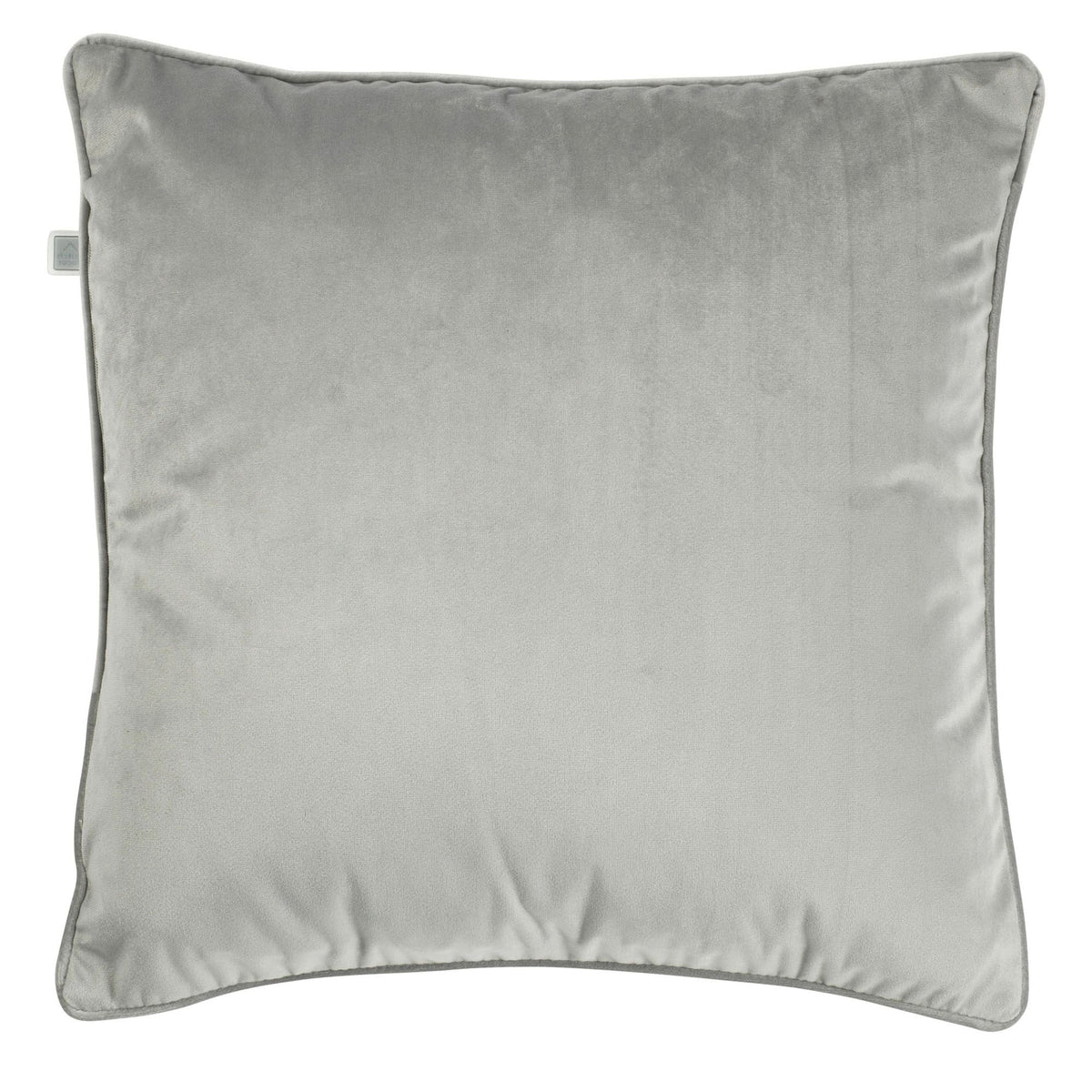 FINN - Kussenhoes 45x45 cm - velvet - effen kleur - Micro Chip - lichtgrijs