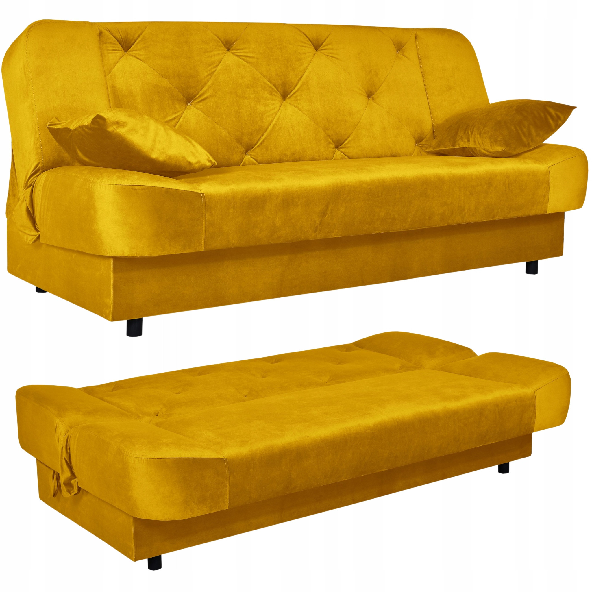 Sofa Sara Karo rozkładana wersalka spania bonel Family meble