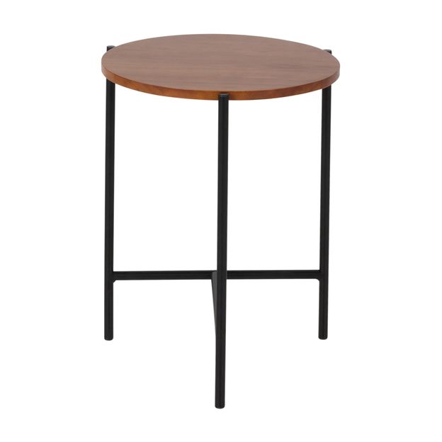 MESA LATERAL REDONDA 38 CM HONEY