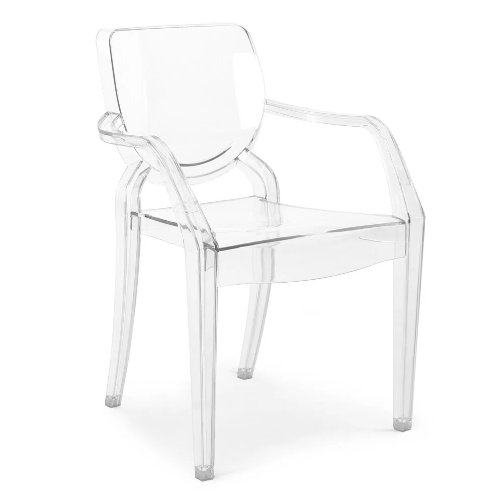 EdgeMod Avery Kids Dining Armchair in Clear (Set of 4)