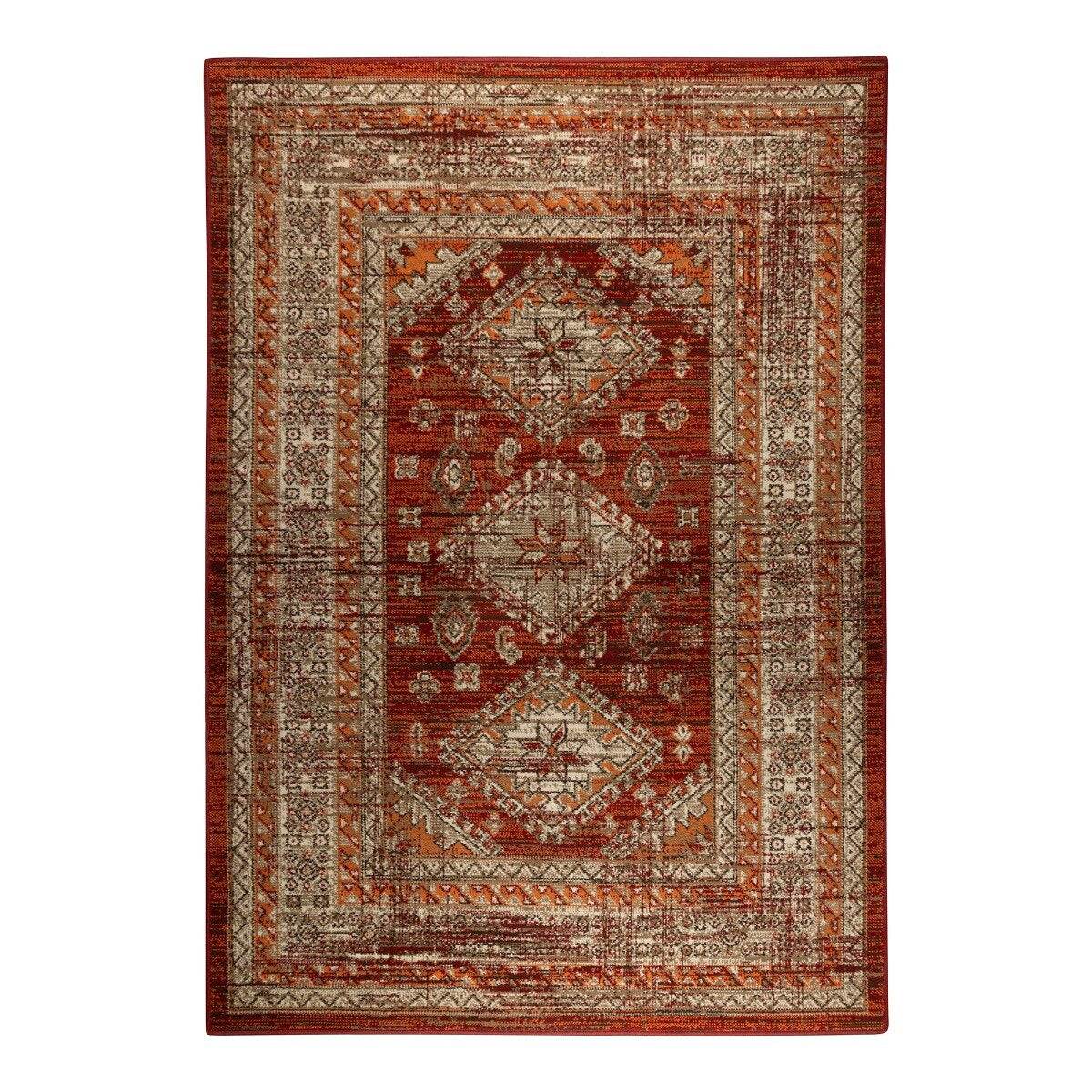 Interieur05 vintage vloerkleed Aila - oranje - 190 x 280 cm