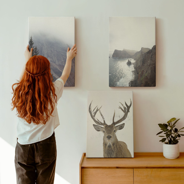 Obraz canvas 3 częściowy Górska mgła | 3x40x60 | Wallfluent