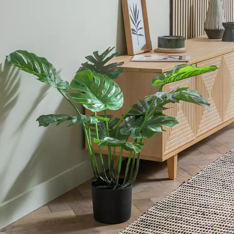 Habitat Artificial Green Monstera Plant - 61cm