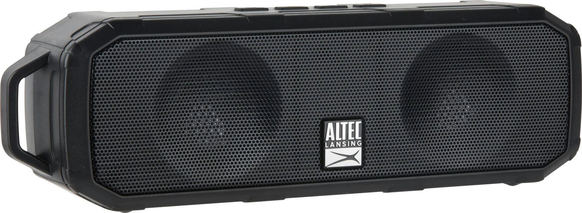 Altec Lansing Waterproof Portable Bluetooth Speaker, Black