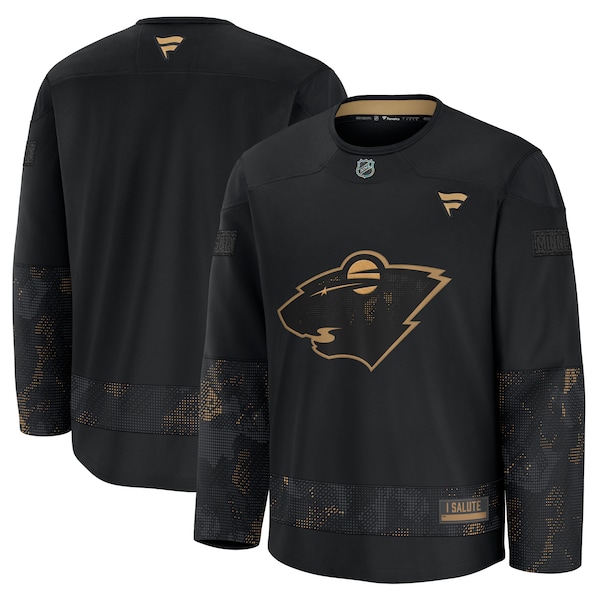 Minnesota Wild  2024 Military Appreciation Practice Jersey - Black