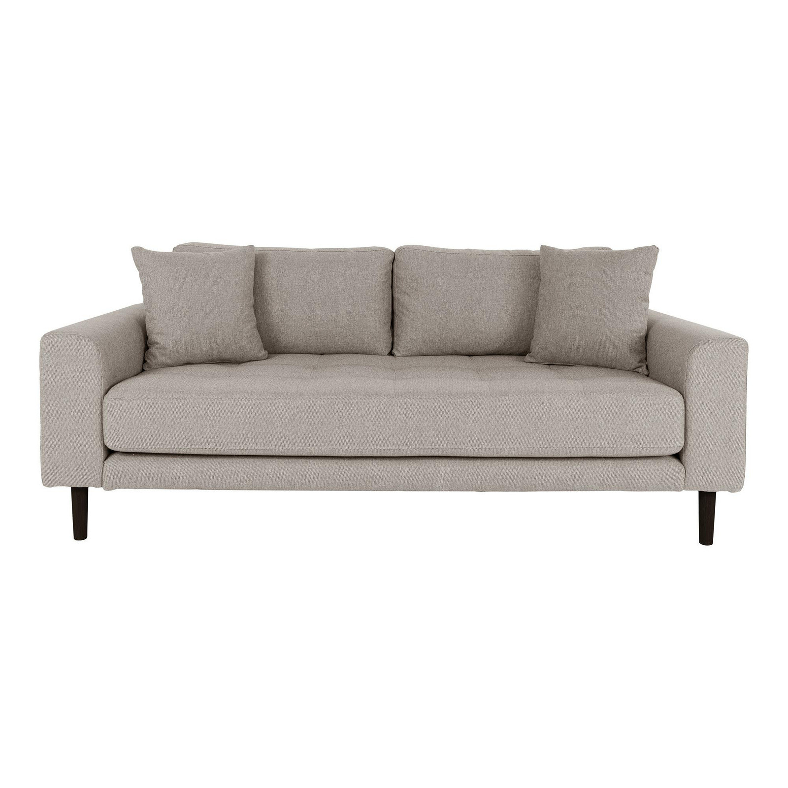 Sofa 3-osobowa Lido beżowa bukowe nogi w stylu skandynawskim