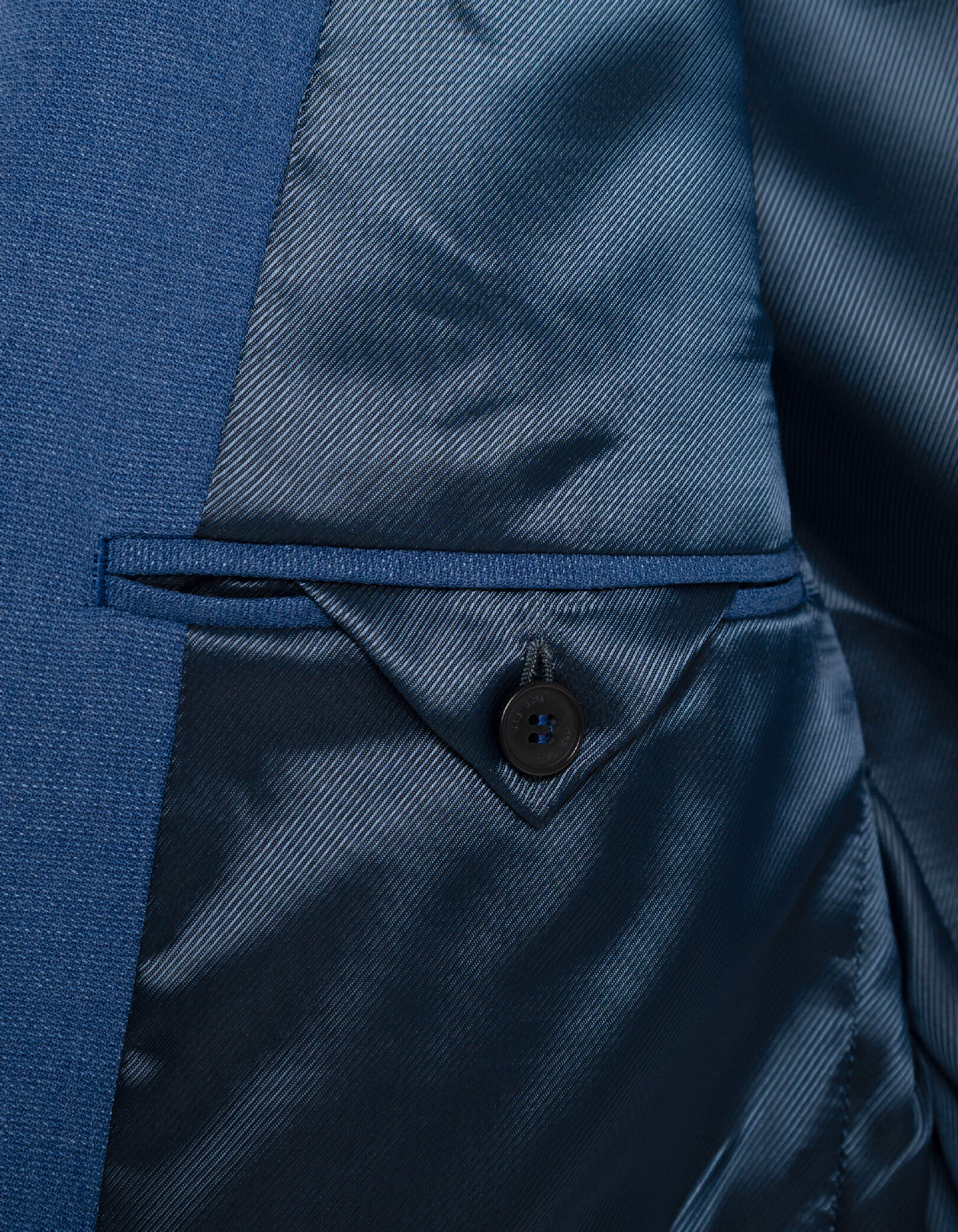 Veste de costume bleu indigo Homme