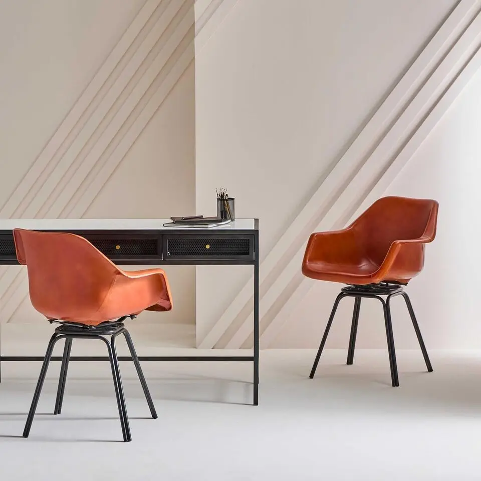 Signature - ROCKIE Draaifauteuil - Bruin - 45x44x82 cm