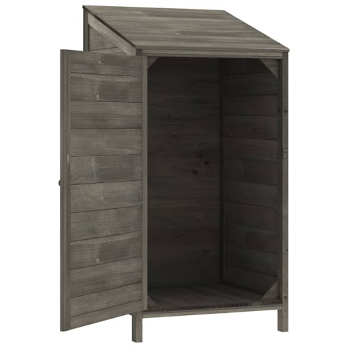 NNEVL Garden Shed Anthracite 55x52x112 cm Solid Wood Fir