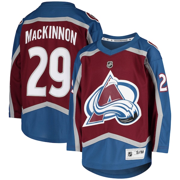 Nathan MacKinnon Colorado Avalanche Youth Home Replica Player Jersey - Burgundy