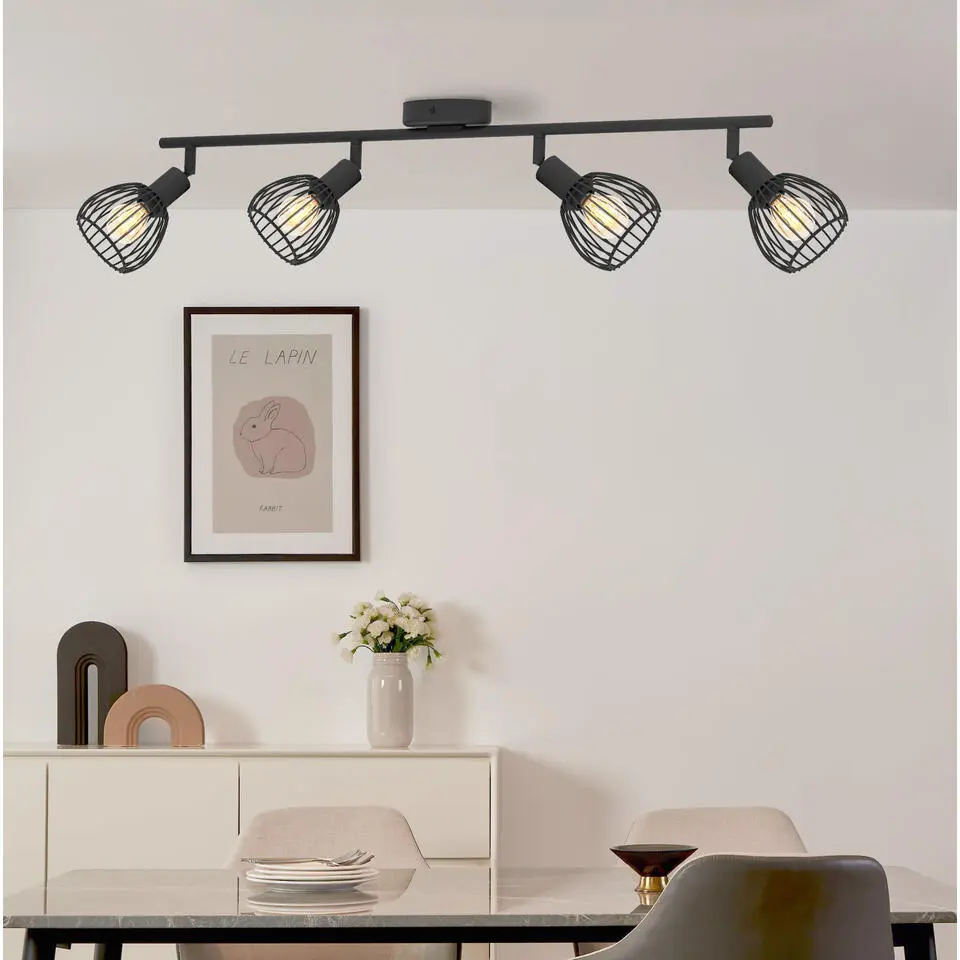 EGLO Sonnino Spot - E14 - 78 cm - Zwart