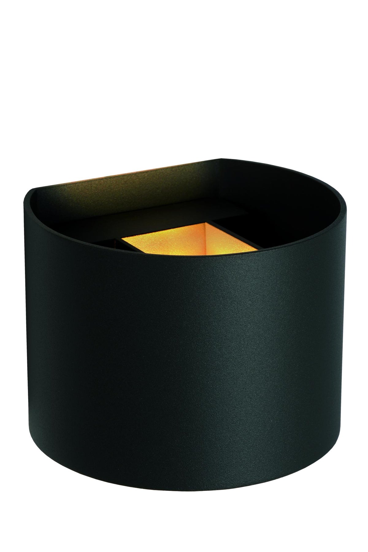 Lucide wandspot badkamer AXI - 2xGeïntegreerde LED - Zwart