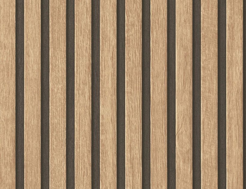 Vliestapete Holz Beige