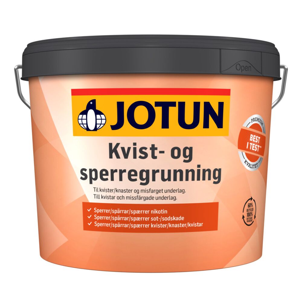 KVIST-& SPERREGRUNNING JOTUN HVIT 2,7L