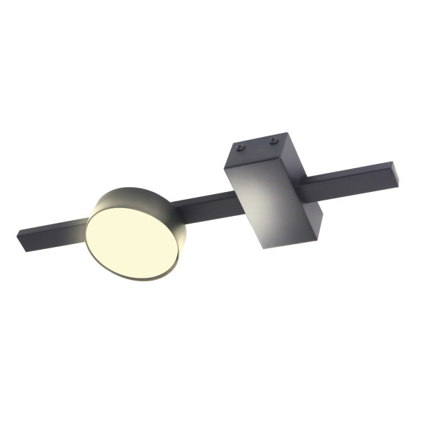Lampa sufitowa czarna JOY 1xGX53x10W wym: 3,5x35,7x9 cm Polux
