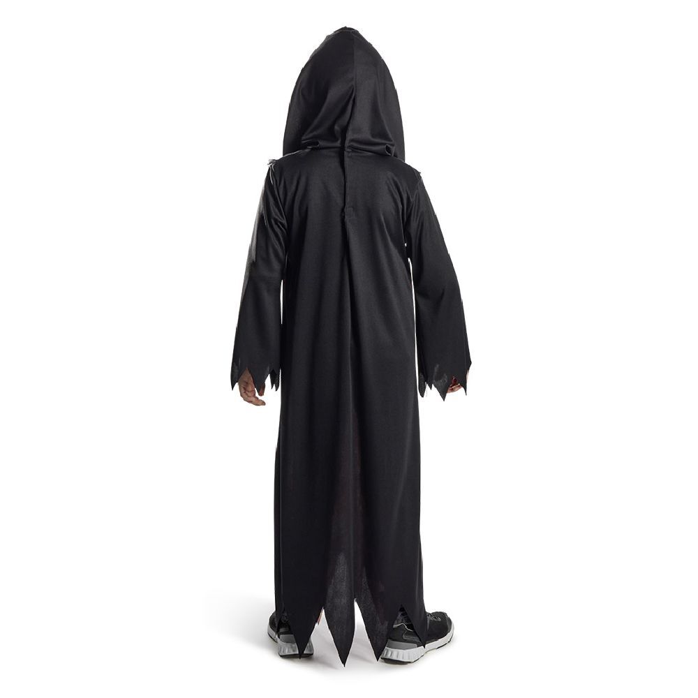 Déguisement enfant Halloween gardien tunique crâne flamme 7/10ans