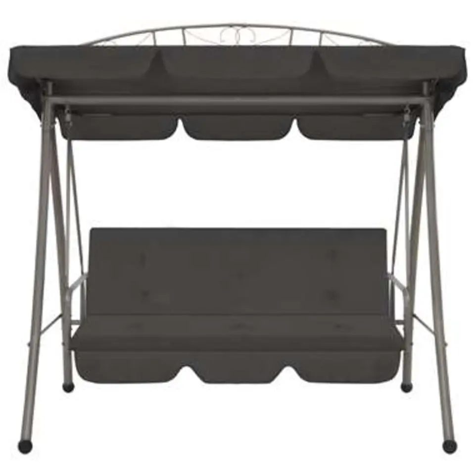 vidaXL - Schommelbank - Antraciet - Stof