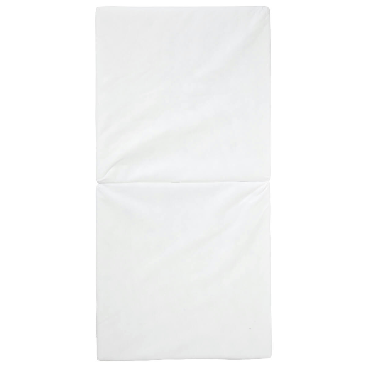 - Matelas pliant bébé blanc en polyester 60x120 cm