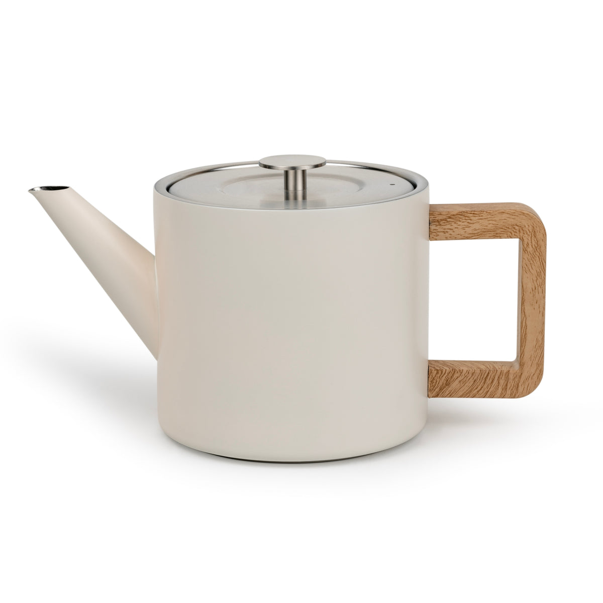 Bredemeijer - Dubbelwandige theepot Narvik - 1,1 liter - Warm wit - Met filter