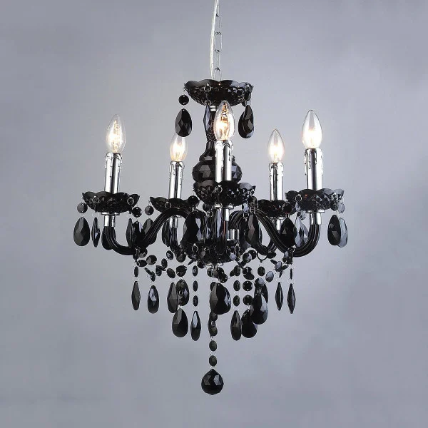 Lampa wisząca czarna Whiz 5xE14x40W wym: 113x48x48 cm Italux