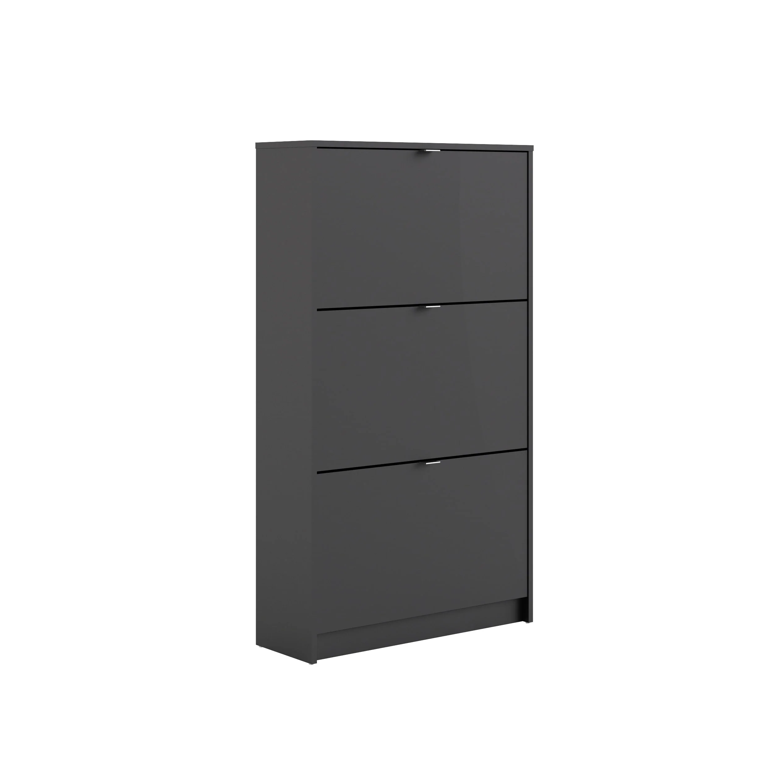 Porch & Den Cambria Scandinavian 3-Drawer Shoe Storage Cabinet