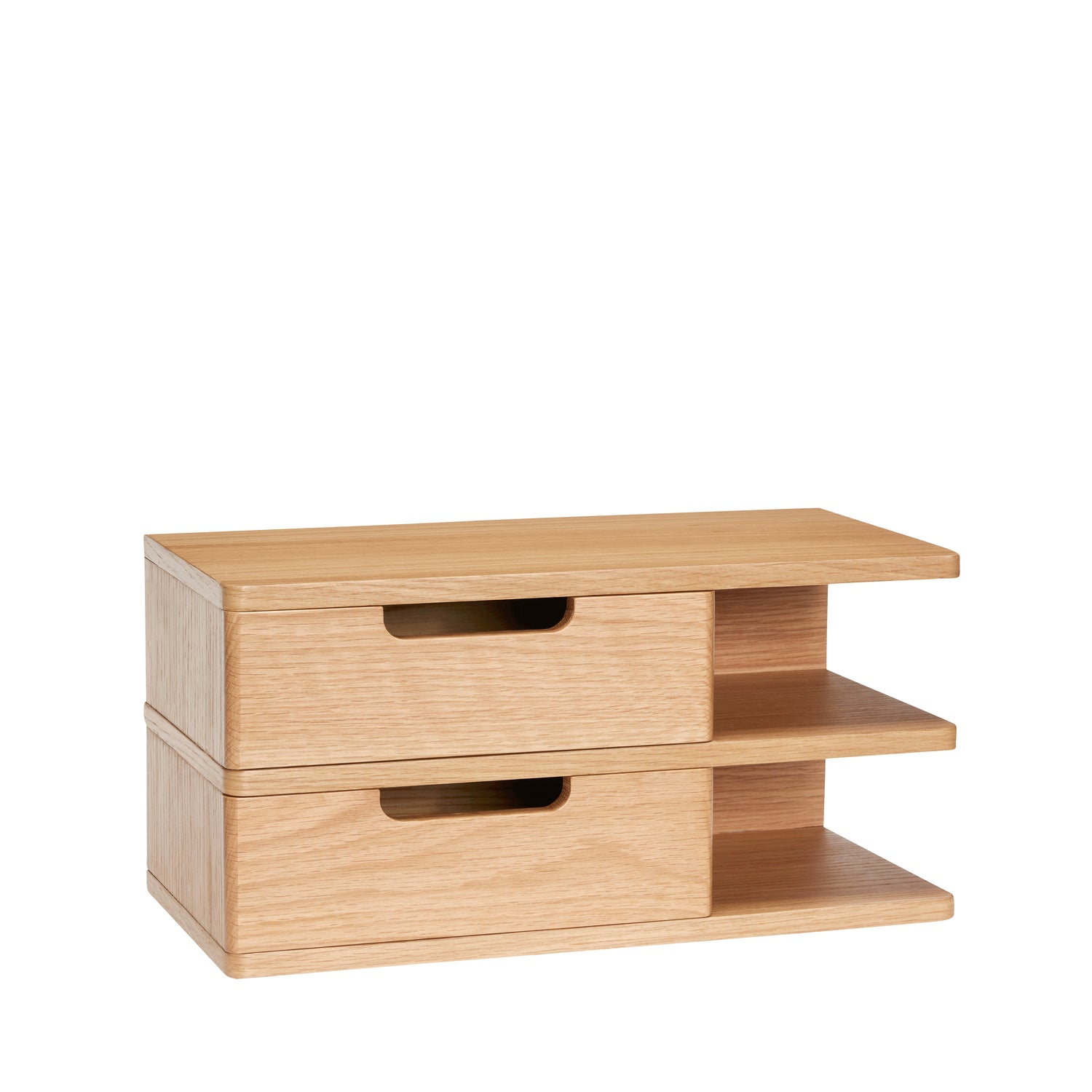 Hübsch nachtkastje Open - mdf/okernfineer - 40x20xh20cm
