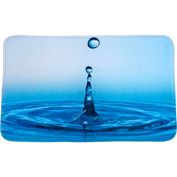 Bad-Accessoire-Set, 3-tlg., Wassertropfen