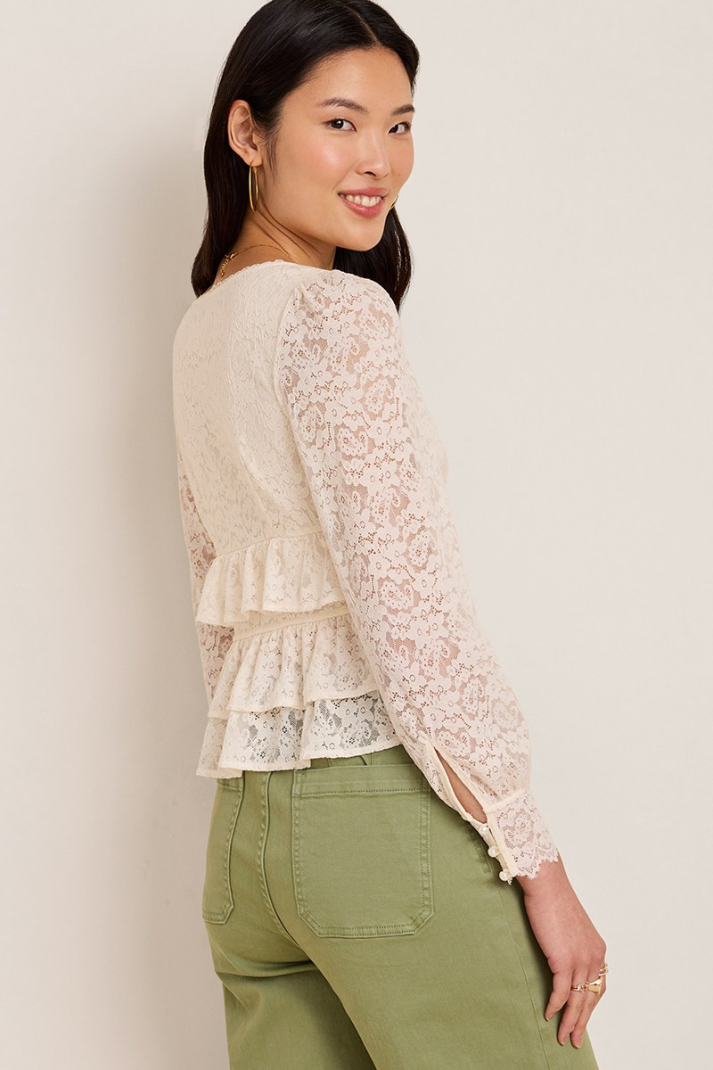 Ella Lace Tiered Blouse