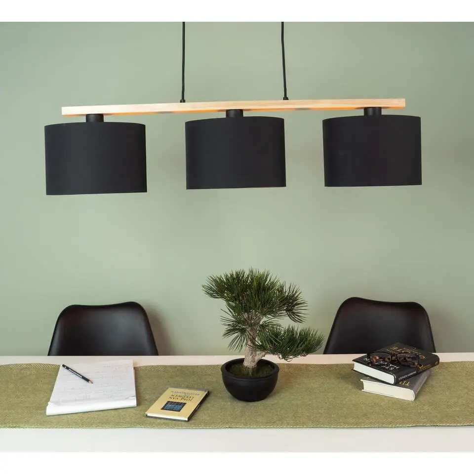 EGLO Castralvo Hanglamp - E27 - 97,5 cm - Bruin/Zwart