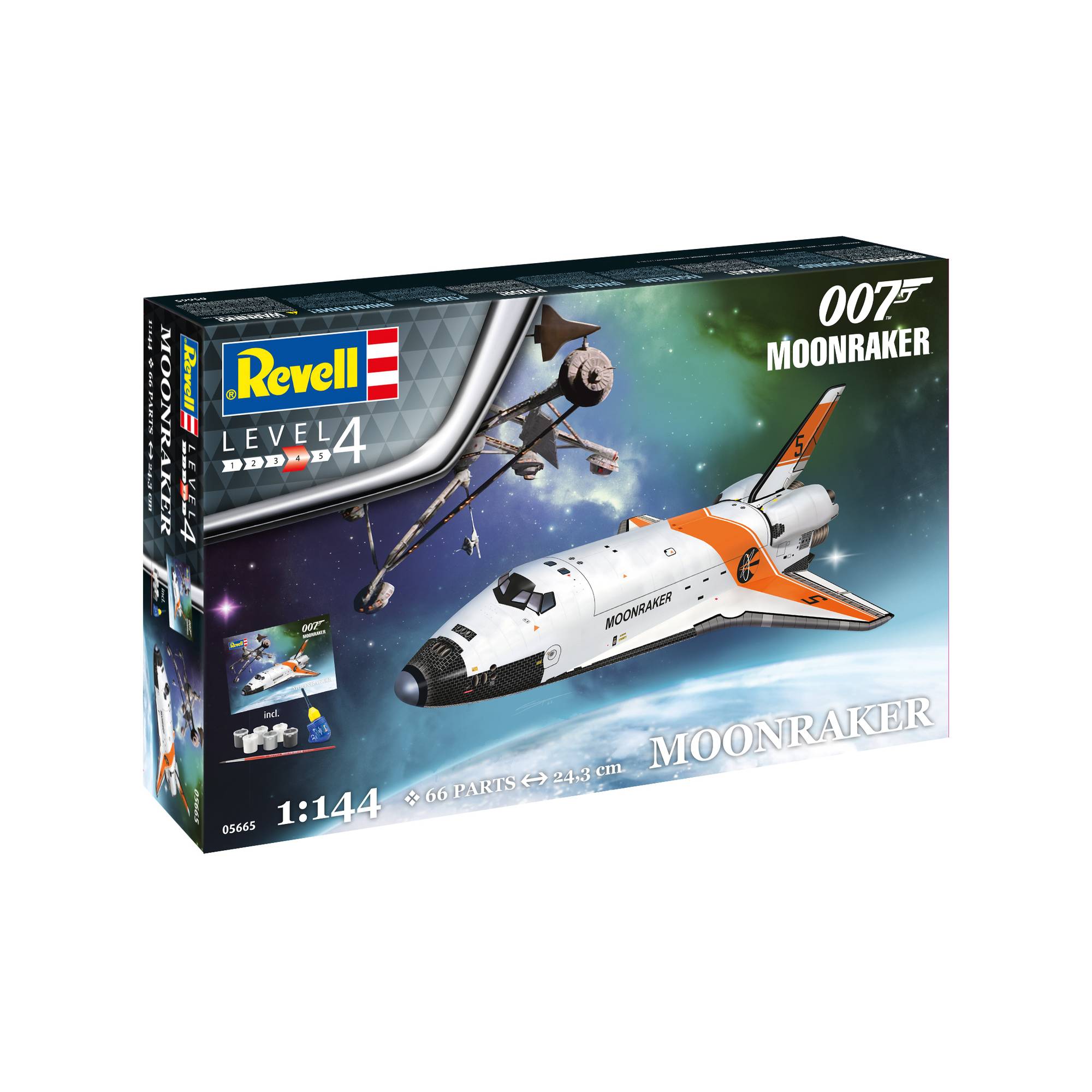 Revell James Bond Moonraker Space Shuttle Model Gift Set 1:144