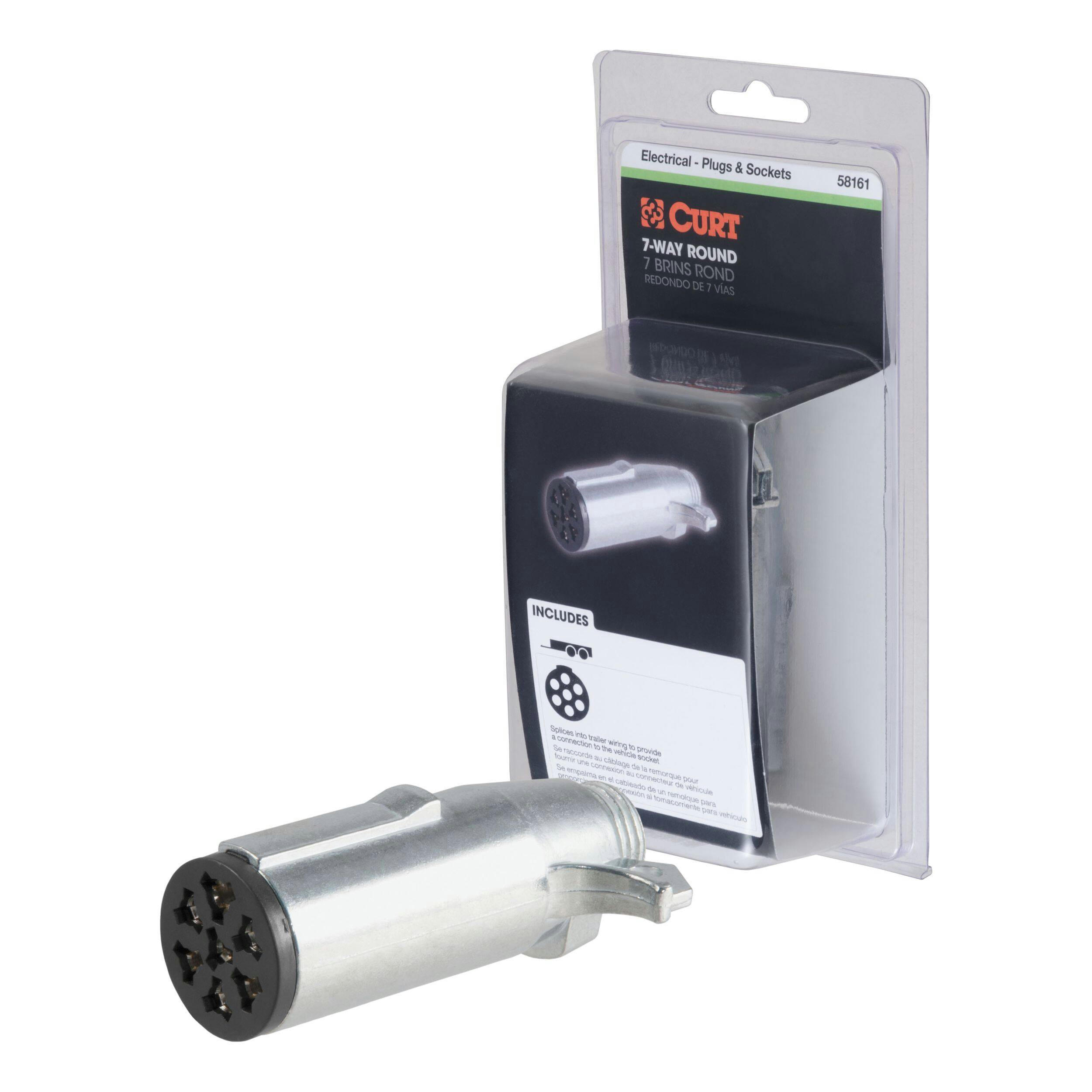 CURT 7-Way Round Connector Plug