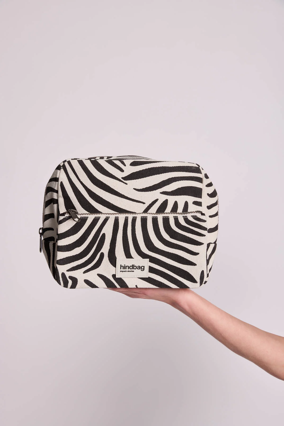 Trousse de toilette XL Alix Zèbre écru