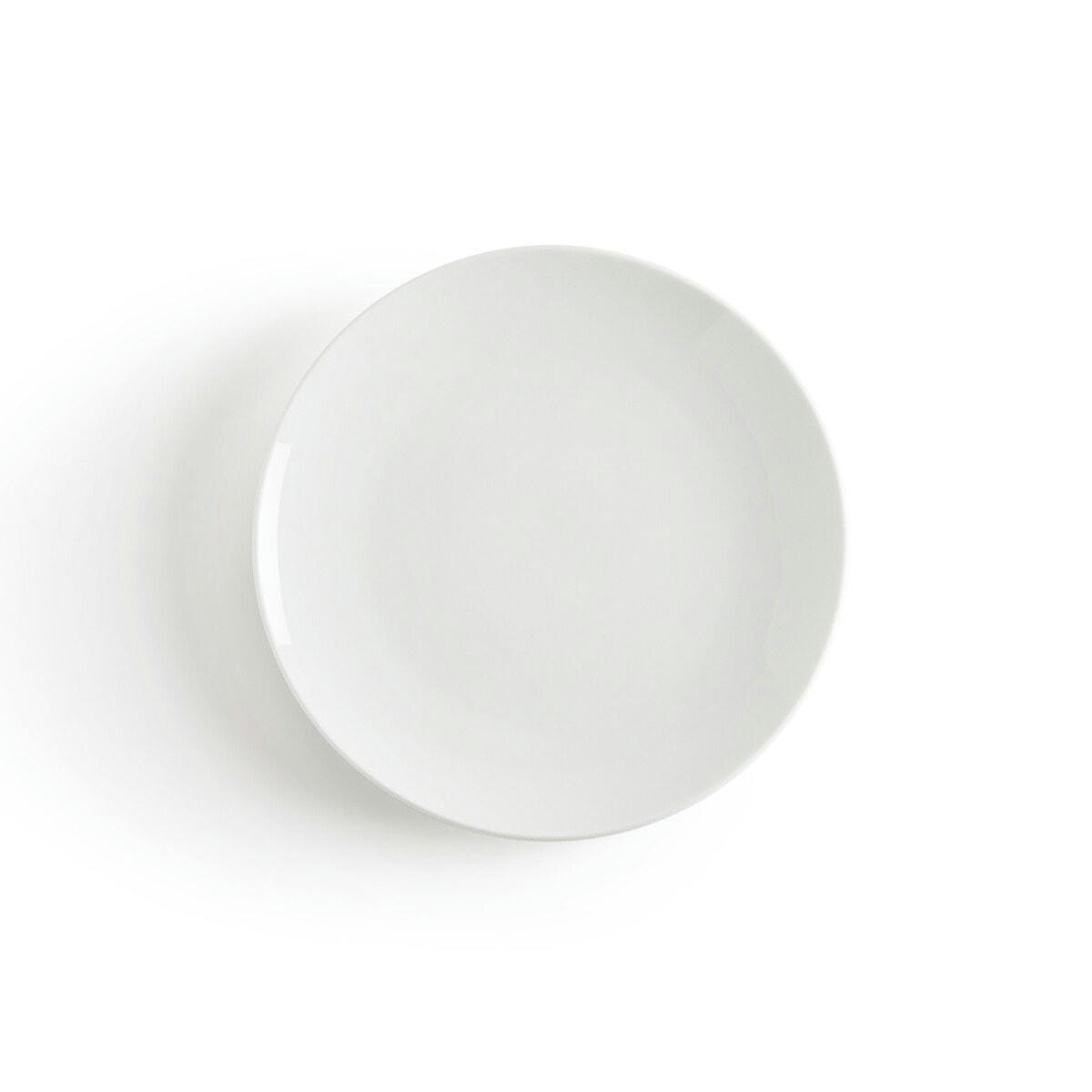 Lot de 4 assiettes à dessert porcelaine, Atola