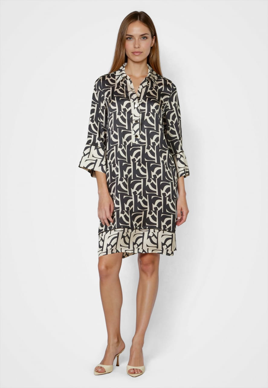 Kleid mit grafischem Print