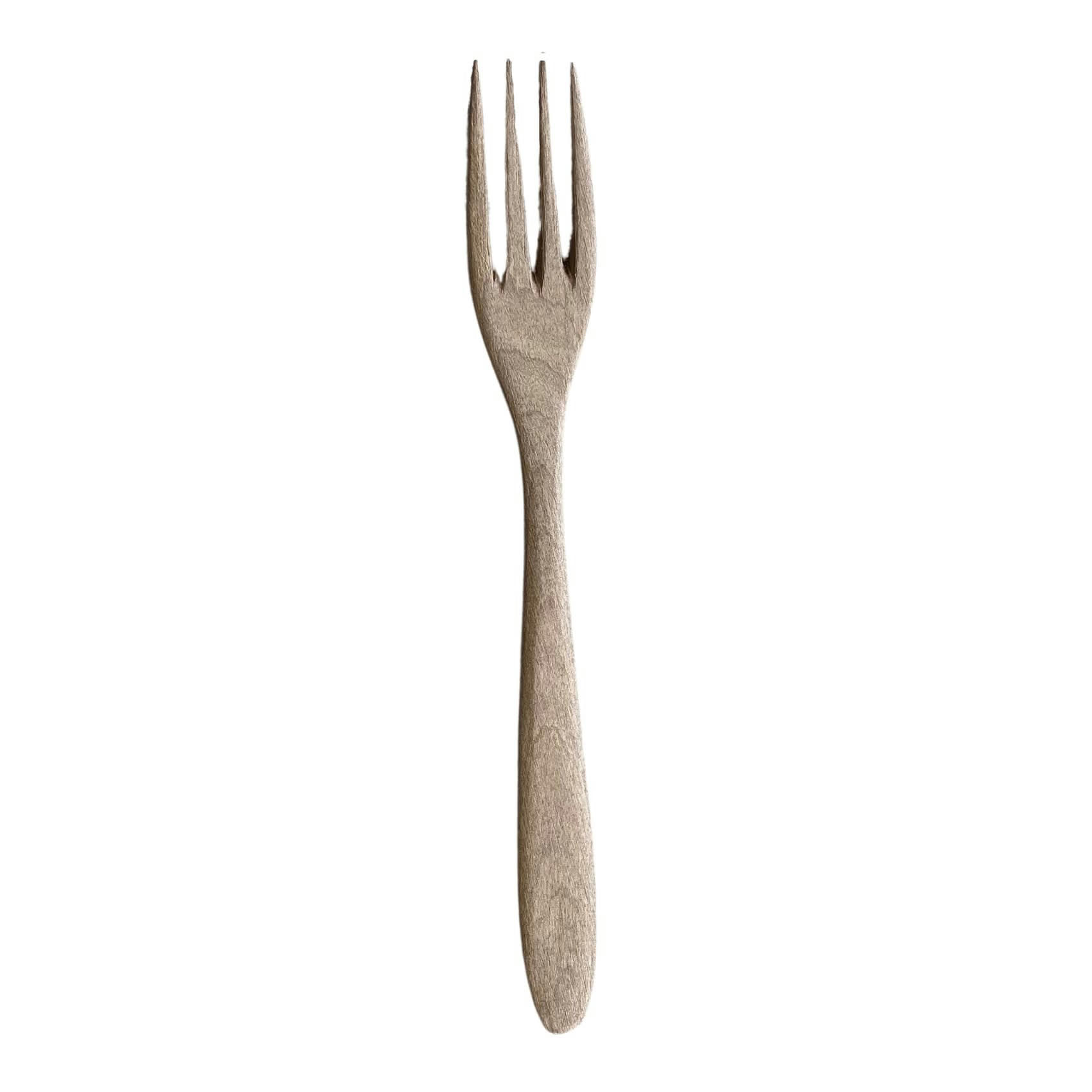 - Fourchette en bois de noyer naturel 19.5 cm