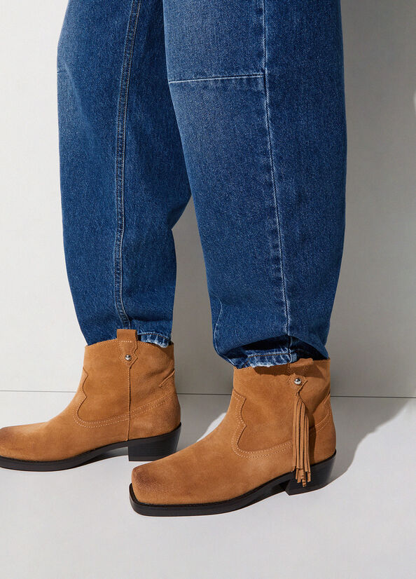 Stivaletti texani in suede