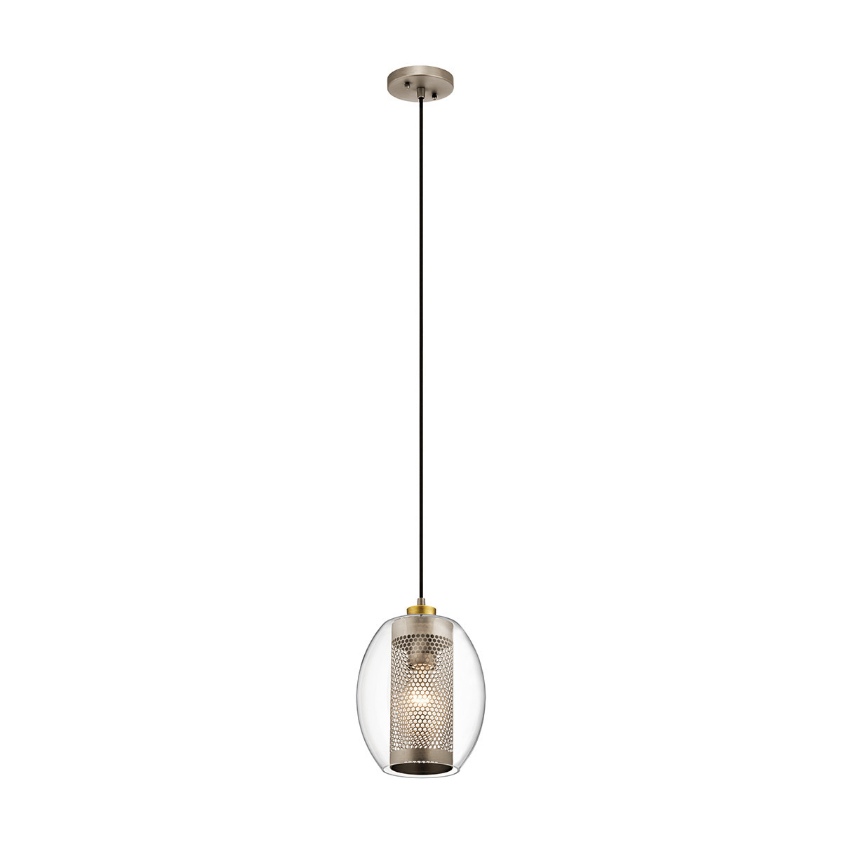 Lampa wisząca antyczny pewter Asher II 1xE27x60W Kichler