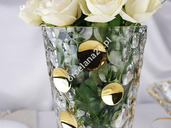 Wazon 31 cm Bohemia Jihlava - LISBOA GOLD 4SB.LGO.022410
