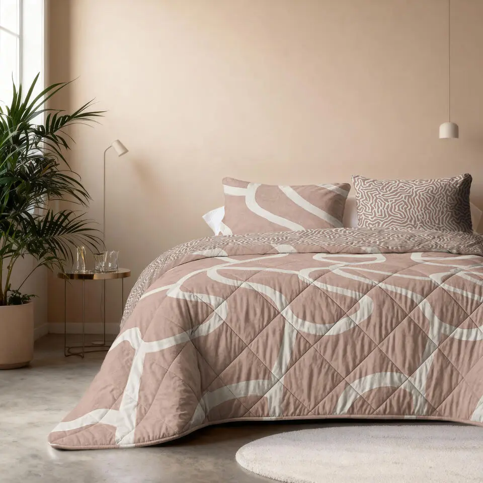 Dekbed zonder Overtrek Shapes 200x200 �?Zacht & Wasbaar �?Incl. 2 Kussenslopen