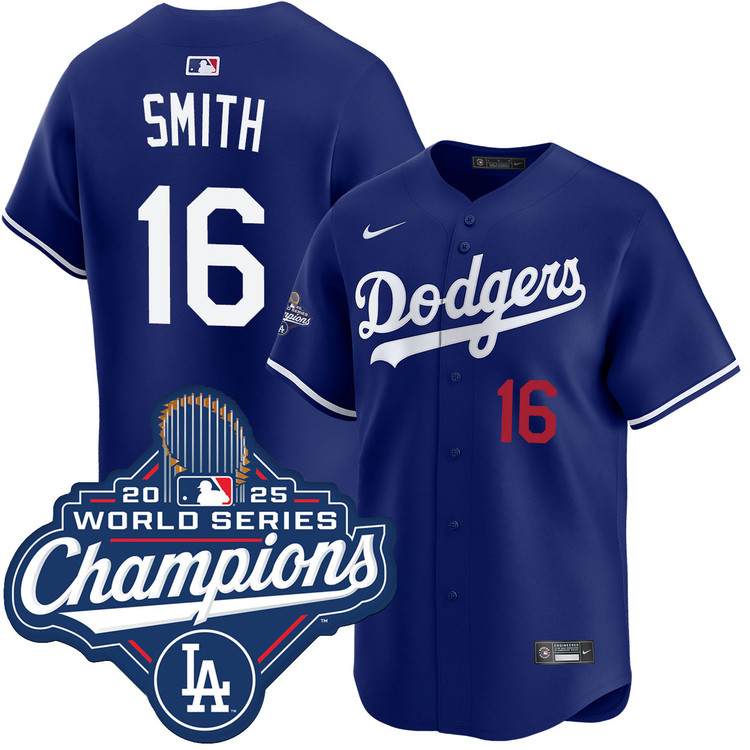 Will Smith Los Angeles Dodgers Nike 2025  World Series Champions Limited Jersey - Royal