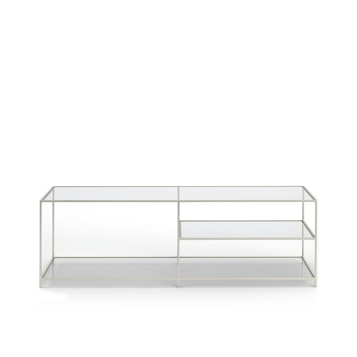 Meuble TV enfilade nickel satiné, Sybil