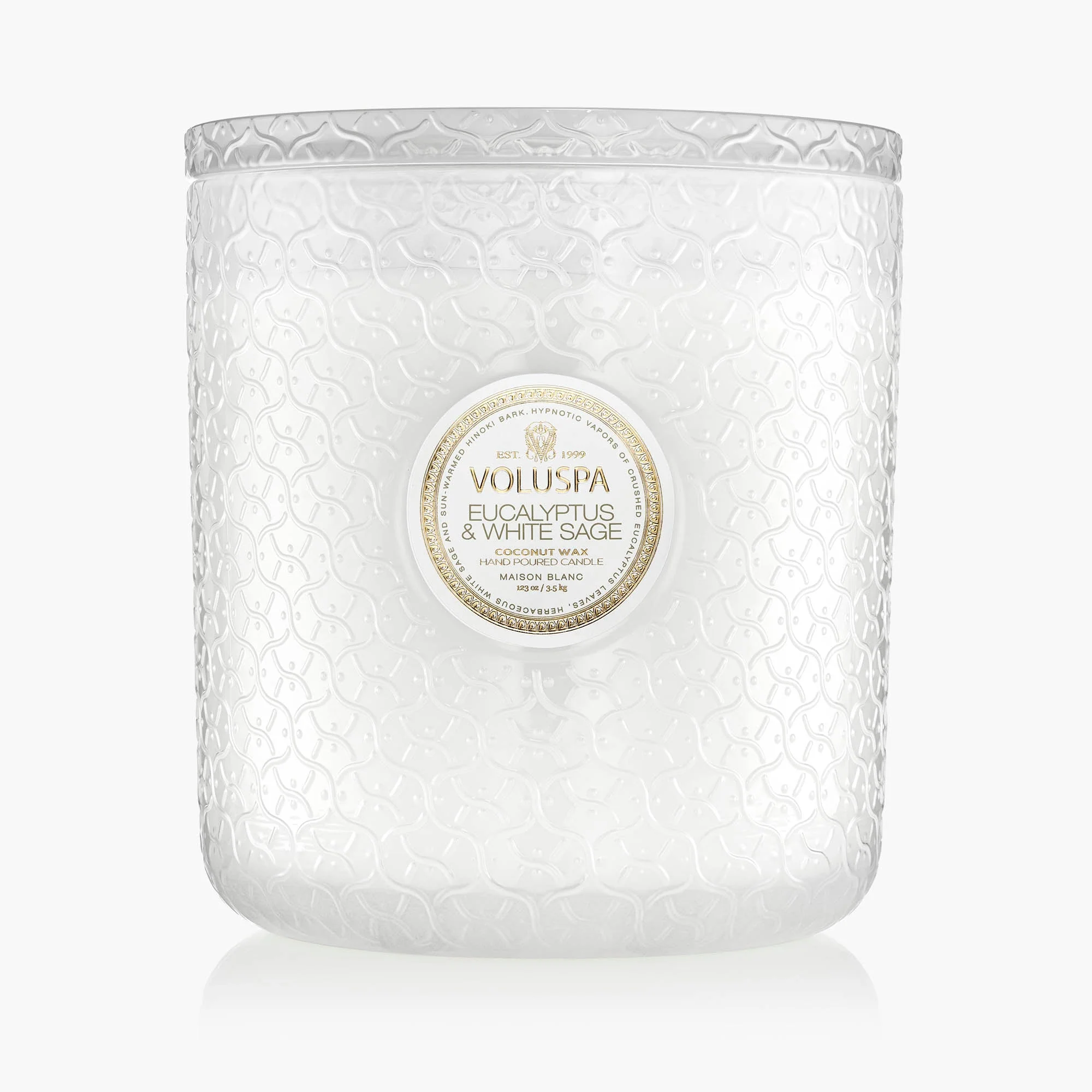 Eucalyptus & White Sage - 5 Wick Hearth Candle