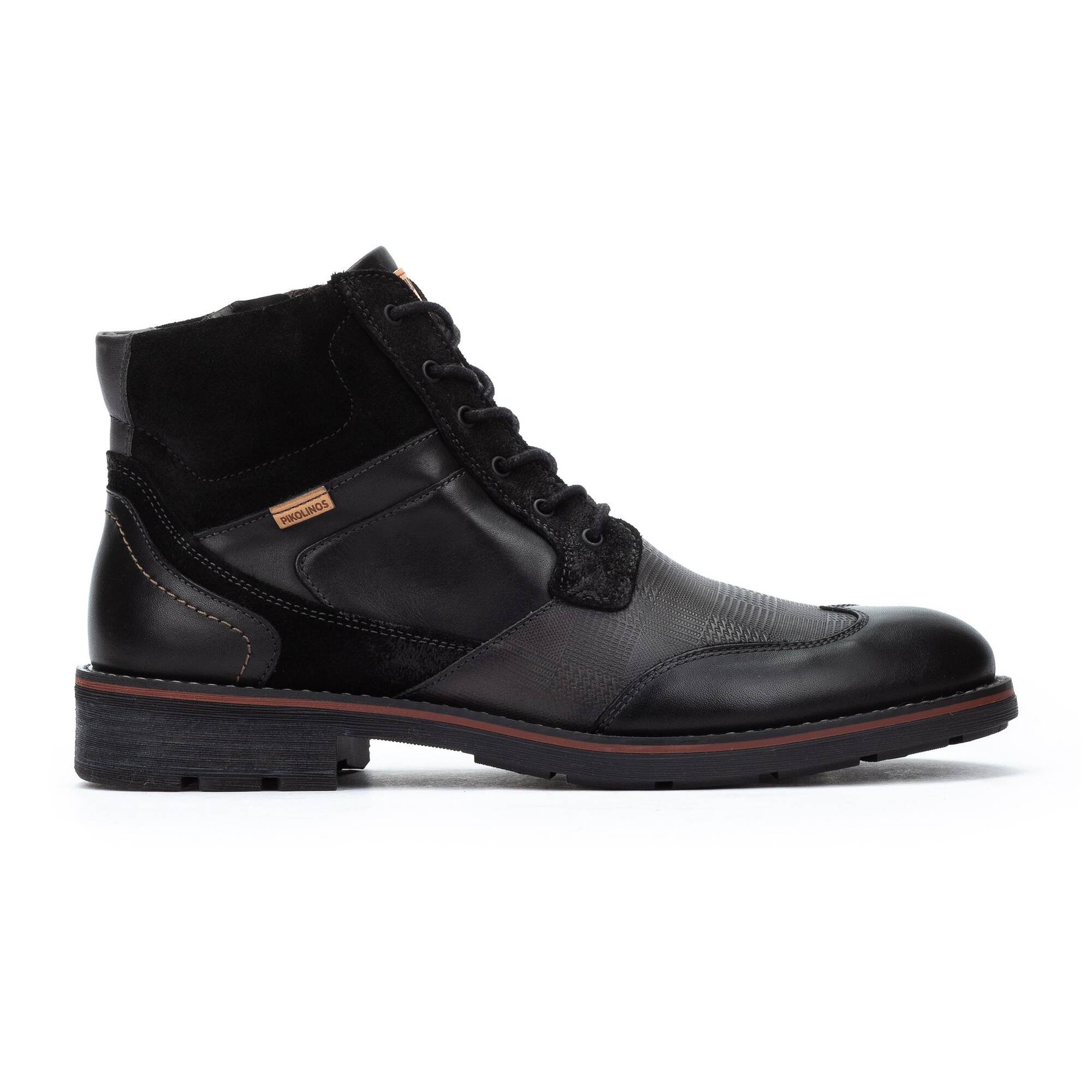 YORK - Botín con cordones y cremallera para hombre