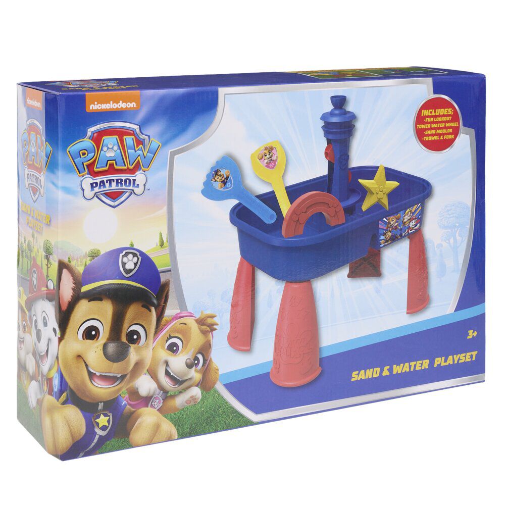 Table d'activités enfant Pat Patrouille sable et eau 29x10xH41cm (2 modèles)