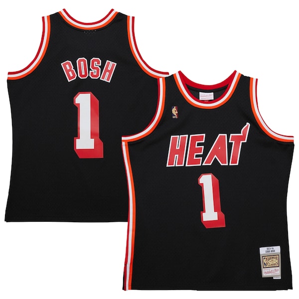 Chris Bosh Miami Heat  2013/14 Hardwood Classics Swingman Jersey - Black