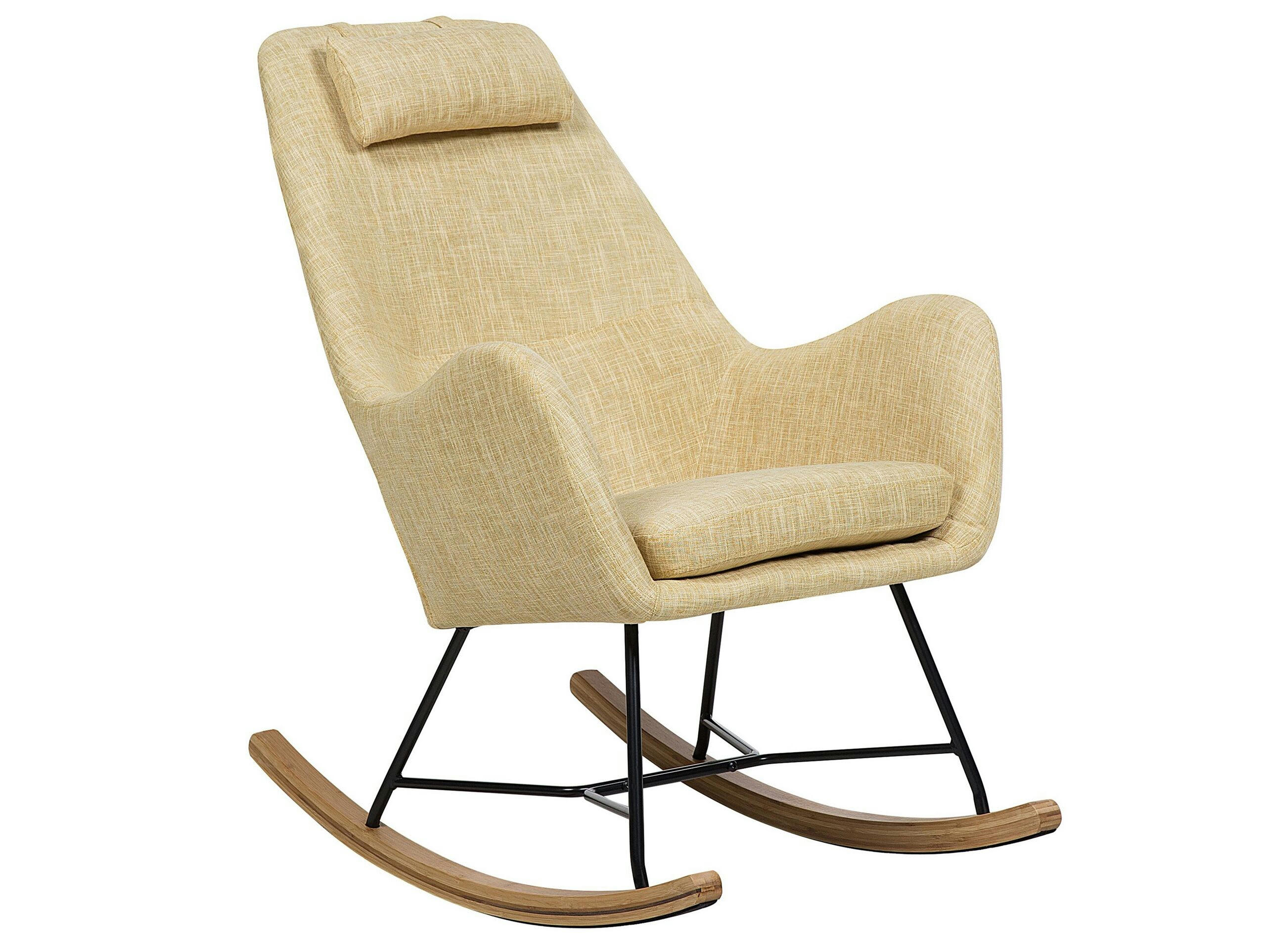 ARRIE - Chaise à bascule jaune